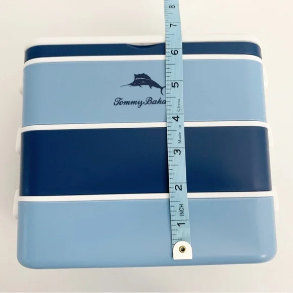 Tommy Bahama "Bento Box" 3 Layer Blue & White ~ NIB - Picture 8 of 9